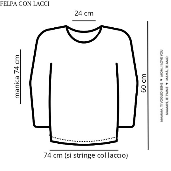 FELPA CON LACCI - ( MODELLI GIA' SUPER VENDUTI ) - NUOVO LAVAGGIO EFFETTO VINTAGE - immagine 17