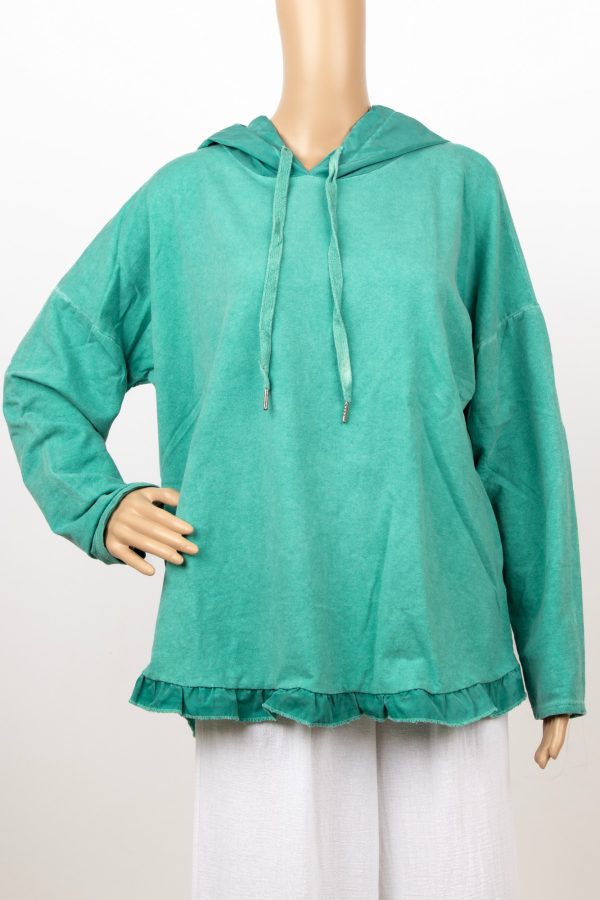 FELPA CON CAPPUCCIO - ( MODELLI GIA' SUPER VENDUTI ) - NUOVO LAVAGGIO EFFETTO VINTAGE - immagine 15
