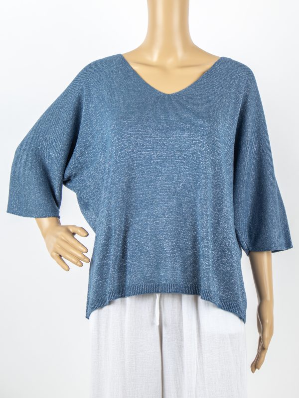 MAGLIA LUREX - ( MODELLI GIA' SUPER VENDUTI ) - NUOVO LAVAGGIO EFFETTO VINTAGE - immagine 6